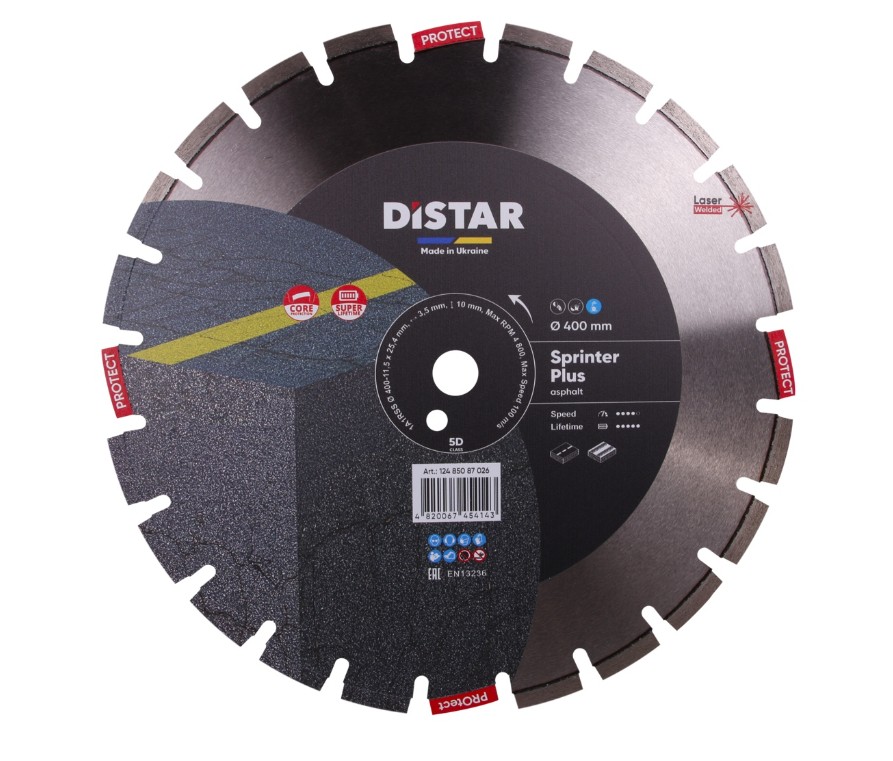 Круг алмазний вiдрiзний 1A1RSS 400 Sprinter Plus DISTAR